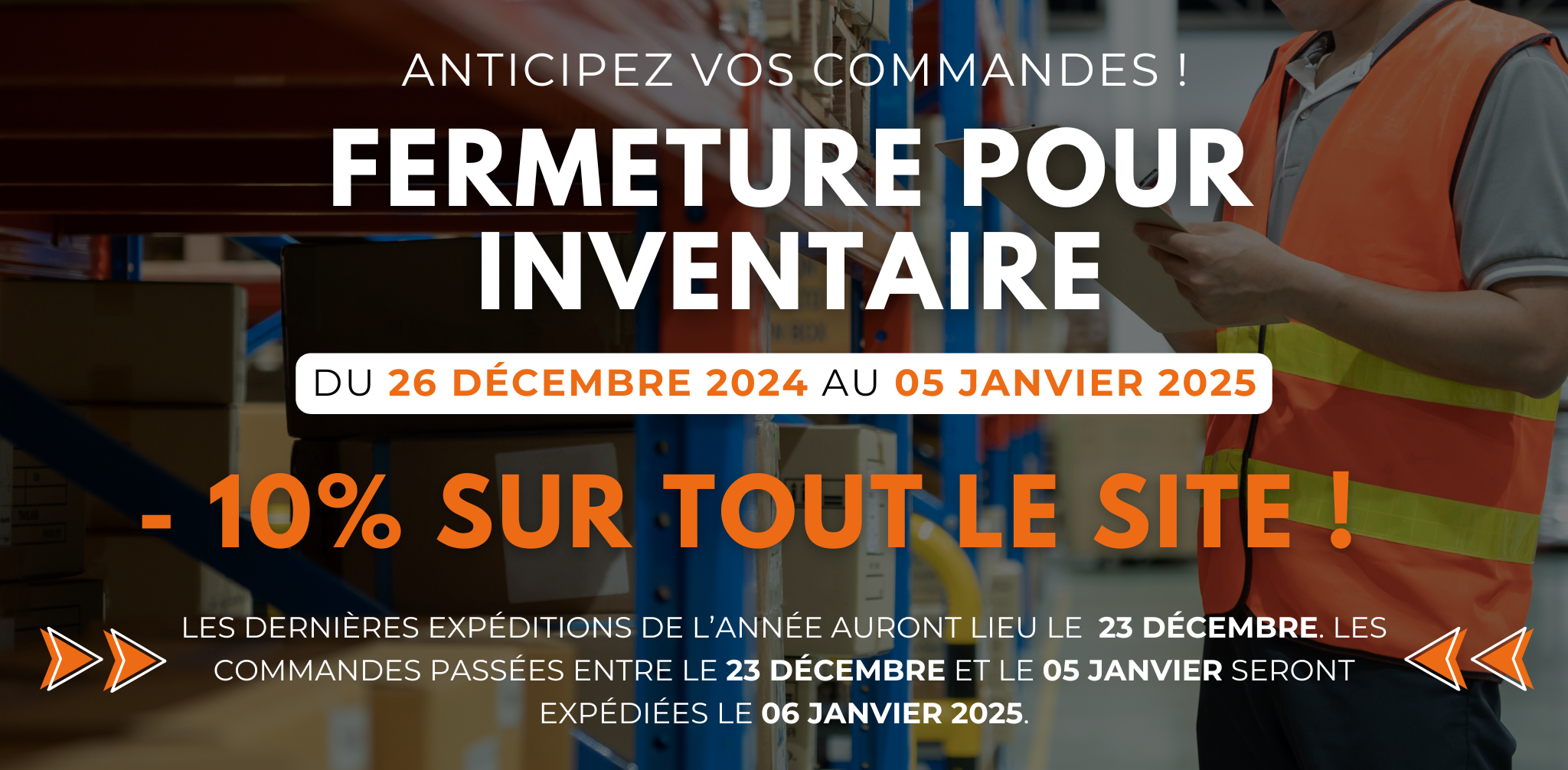 INVENTAIRE DU 25/12/2024 AU 05/01/2025